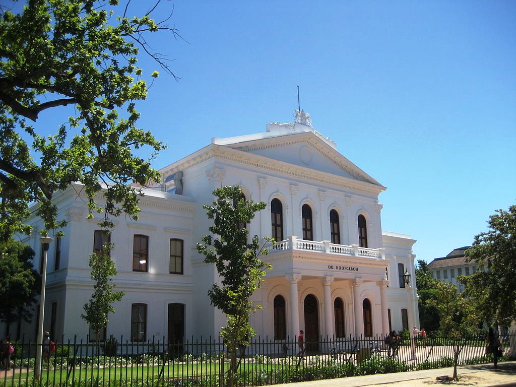 The Old Main building at Stellenbosch University where Perrold served as the first Professor of Viticulture